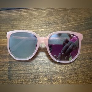 Quay Polarized Sunglasses Coffee Run Pink